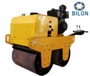 China 70HZ 8HP Double Drum Vibratory Road Roller Travel Speed 0-4km/H on sale