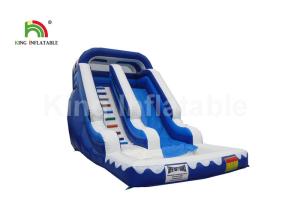 China Custom White 6 * 4m Big Inflatable Water Pool Slide For Commercial on sale