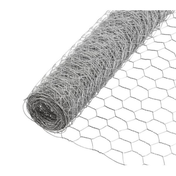 Rust / Corrosion Proof Galvanized Hexagonal Wire Mesh Netting Roll Flat Surface