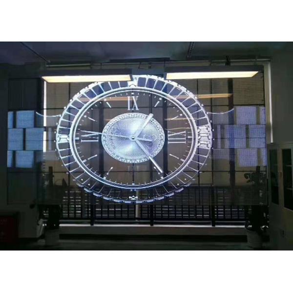 95 Transparent Glass LED Display Dustproof For Window