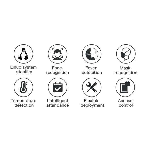 Fever Detection Kiosk Thermal Camera Temperature Screening Kiosk For Schools
