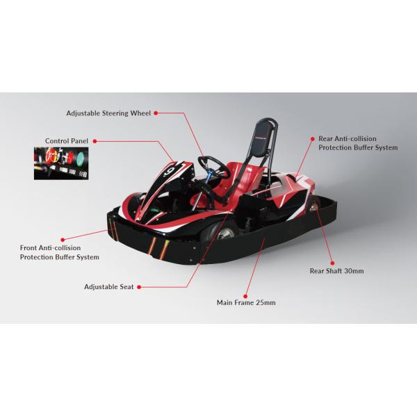 CE Anti Collision Sport Go Kart 1.5h Charging For Fun World