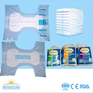 Wholesale PE Film Cover Thick Extra Absorbent Adult Disposable Diapers Printed / Chemical Free from china suppliers