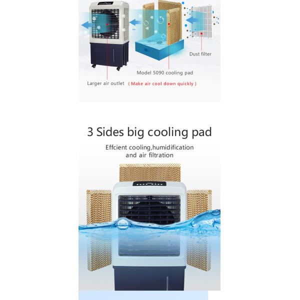 Industrial Outdoor Evaporative Air Conditioner Balanced running Air Purifying