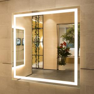 Custom Decorative Wall LED Touch Sensor Bathroom Magnifying Vanity Mirror With Light