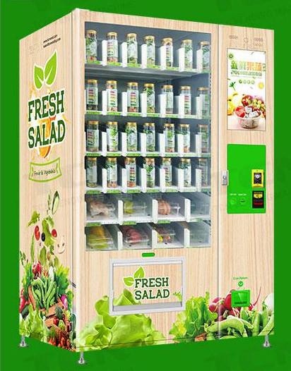 Quality Automatic Elevator Vending Machine salad and fruit vending machine for sale