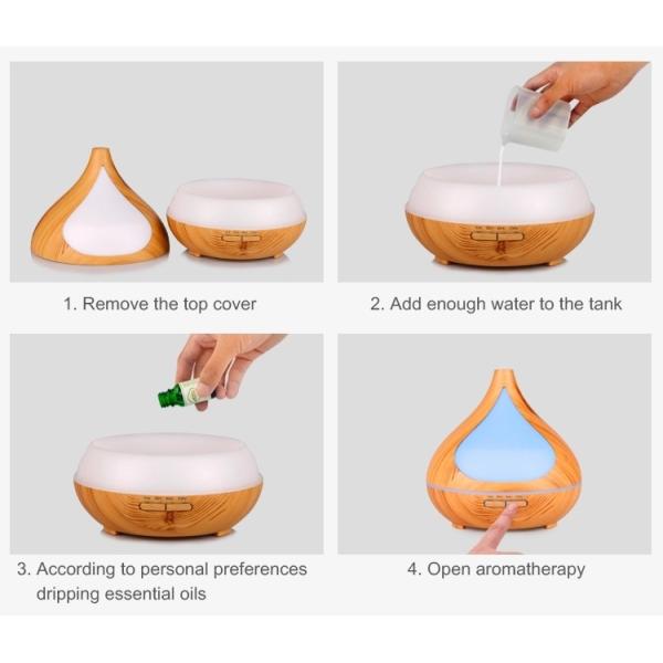 Whisper - Quiet Wood Grain Aroma Diffuser