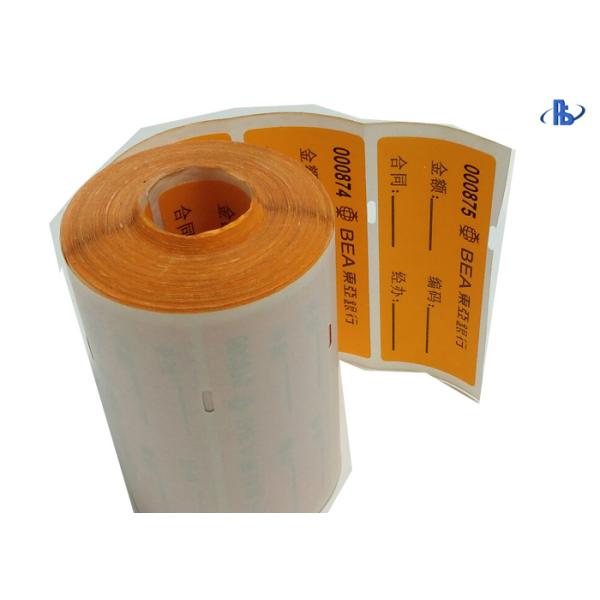 Waterproof Non Residue Security VOID Stickers For Bank / Customs