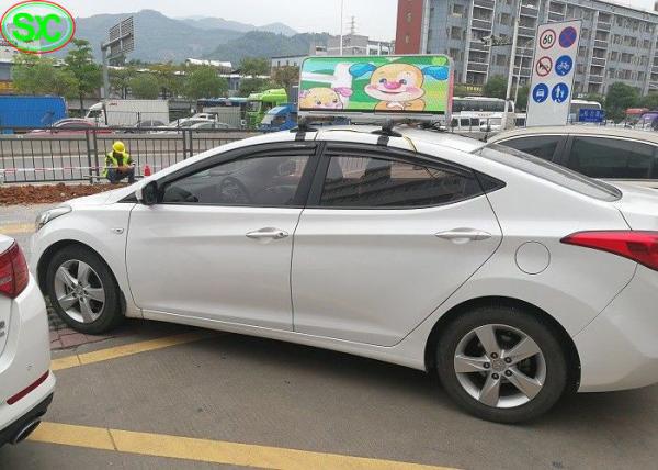 Quality P5 RGB Full Color Car LED Message Display 3G Control Super Clear Vision for sale