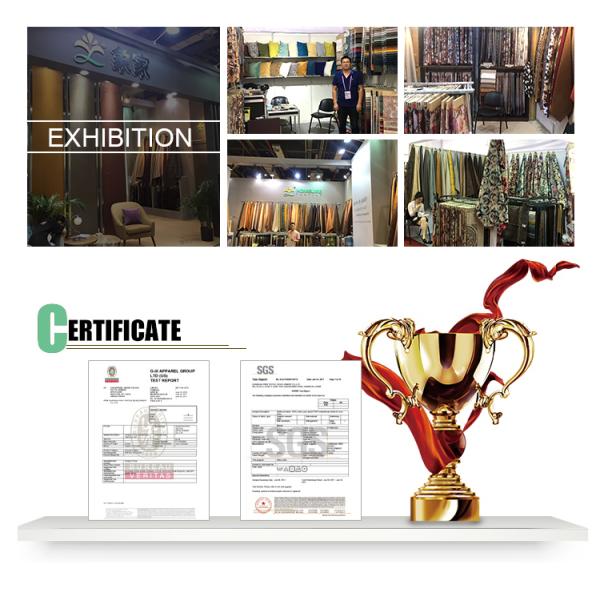 Jacquard Digital Print Fabric Customizable Bonded Style For Sofa Textile