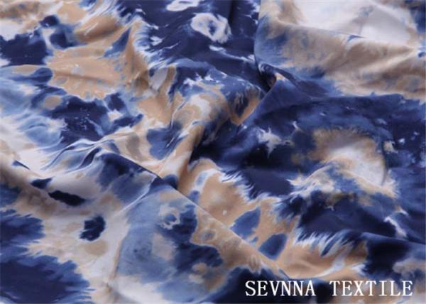 Quality Two Way Stretch Polyester And Spandex Fabric Geo Wave Print Digital Designs for sale