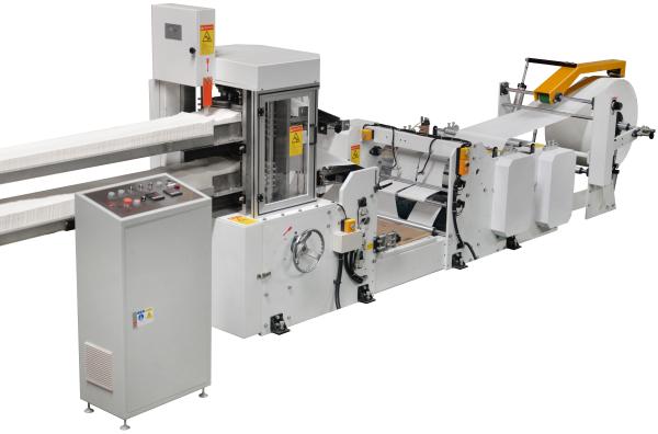 Quality Flexographic Printing 2 Lines Napkin Paper Machine With Jumbo Roll Embossing Folding for sale