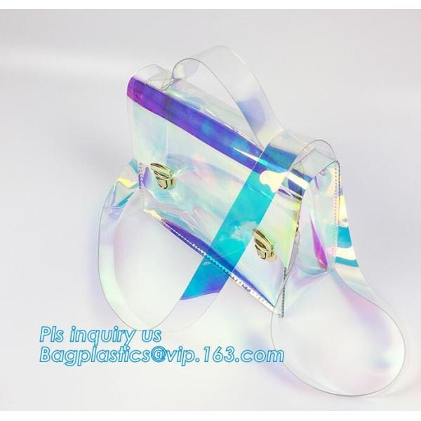 Shoulder Handbag PVC Tote Bag, Hologram Kalemlik Gammaray Pvc PU Laser Reflective Shoulder Tote bag, handbag beach shoul