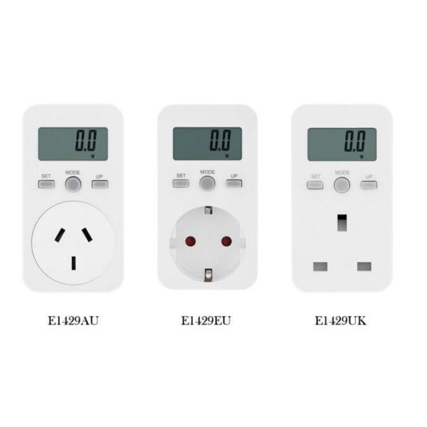 Quality EU /AU/UK Plug-in Digital wattmeter LCD Energy Monitor Power Meter Electricity Electric swr meter Usage Monitoring Socket for sale