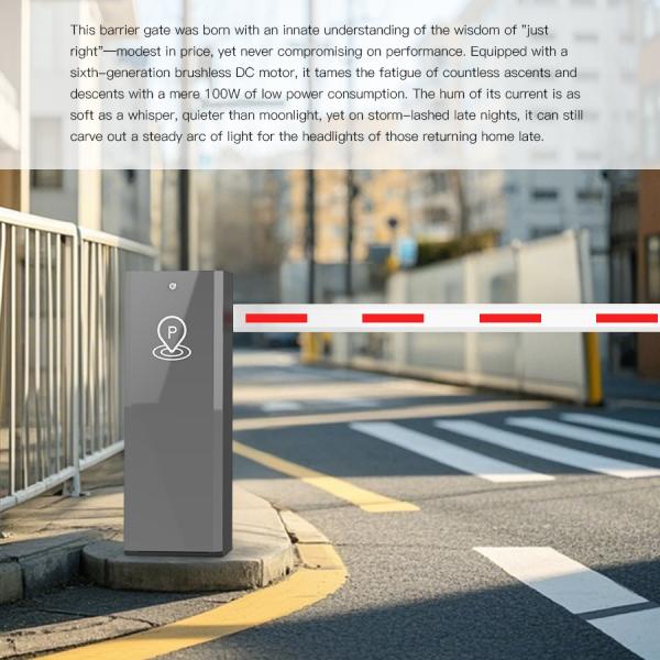 HCW Barrier Gate Ac220v Security 3.5m Length Best Waterproof Pole Dc24v Parking