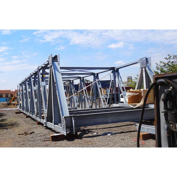 Galvanized Panel Steel Structure Bridge Q355 / Grade 350 / ASTM A992 Portable Steel Bridges