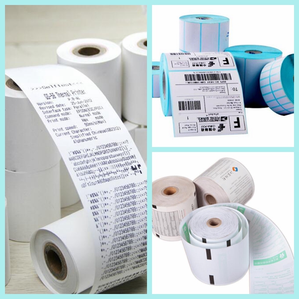 Durable White Base Paper Single Side With Thermal Coating Roll 70gsm