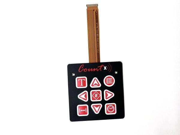 Quality Customize Design Backlight LED Membrane Keypad RGB With Perimeter Emboss Keys for sale