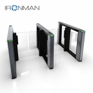 China Automatic Access Control Turnstiles , Glass Swing Turnstile With Read Card on sale