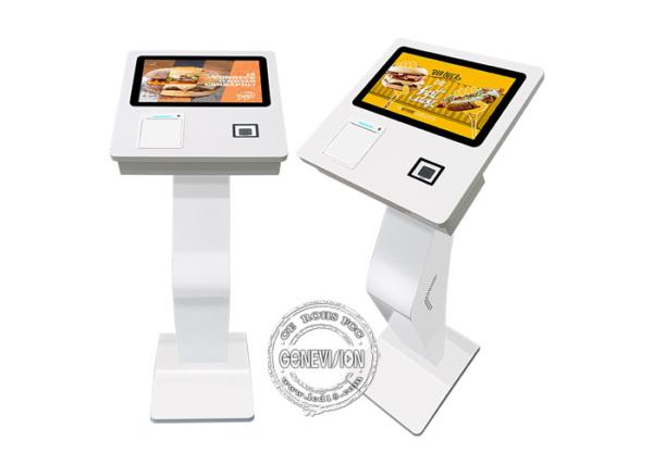 Quality 15.6'' Touch Screen Terminal Self Ordering Payment Kiosk With Printer 2D Scanner for sale
