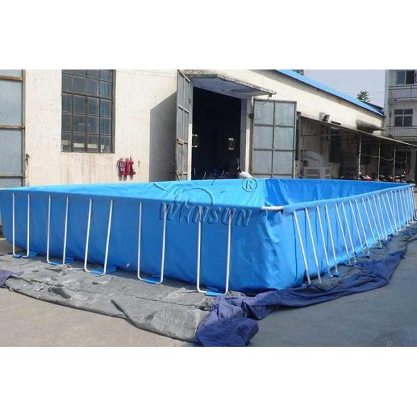 Framed Blow Up Swimming Pools , Waterproof PVC Inflatable Swimming Pool