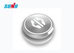 Round Shape Elevator Push Button Flat Surface Silver Color For Door Open