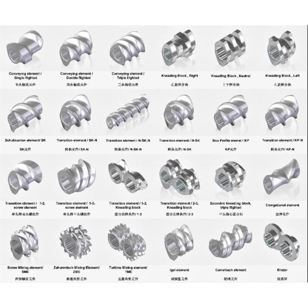 Type65 Segment Screw 15.6mm-250mm For Twin Screw Extruder