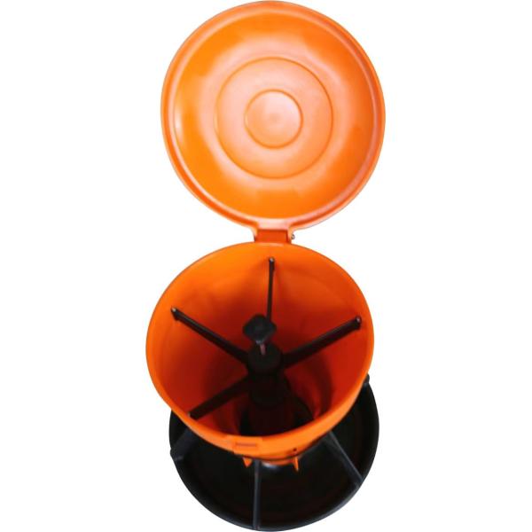 Poultry Plastic Feed Troughs Orange Plastic Animal Feed Troughs