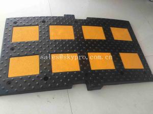 Wholesale High Reflective Recycled Traffic Safety Rubber Speed Bumps Easily Installed from china suppliers