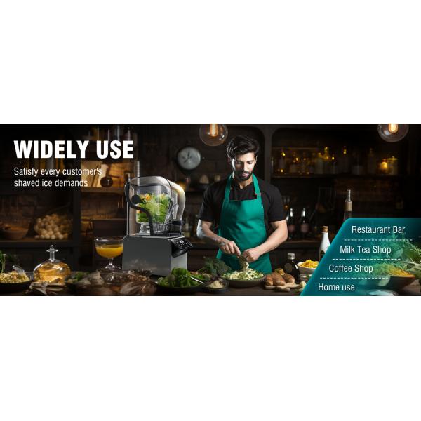 Coffee Shop Professional Equipment Powerful Smoothie Blender With Soundproof Cover