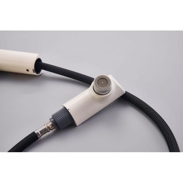 Electroplated Pull Down Bathroom Sink Faucets Milk White Cold And Hot Face Wash