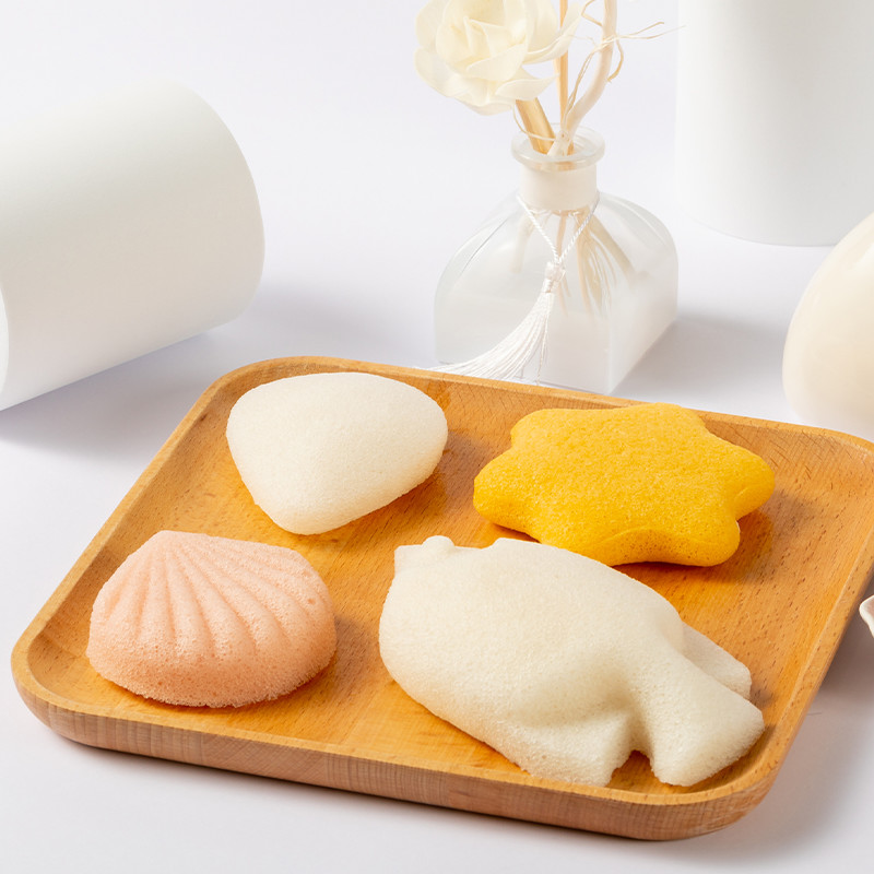 Wet Dry Konjac Facial Sponge Face Care Facial Puff Sponge