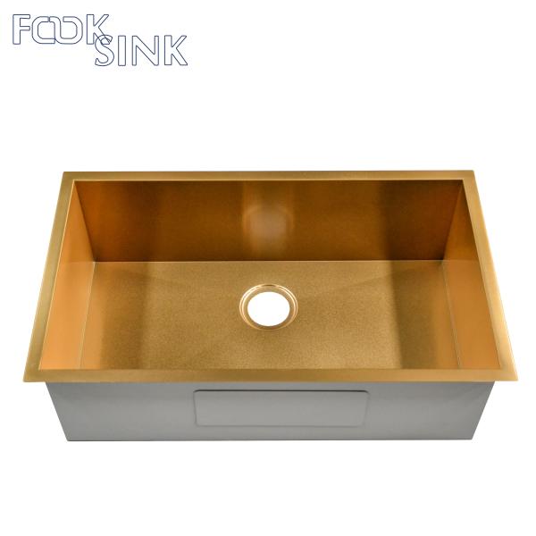 gold kitchen sink