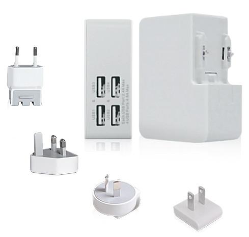 Quality US plug 4 USB universal adapter mini travel adapter for sale