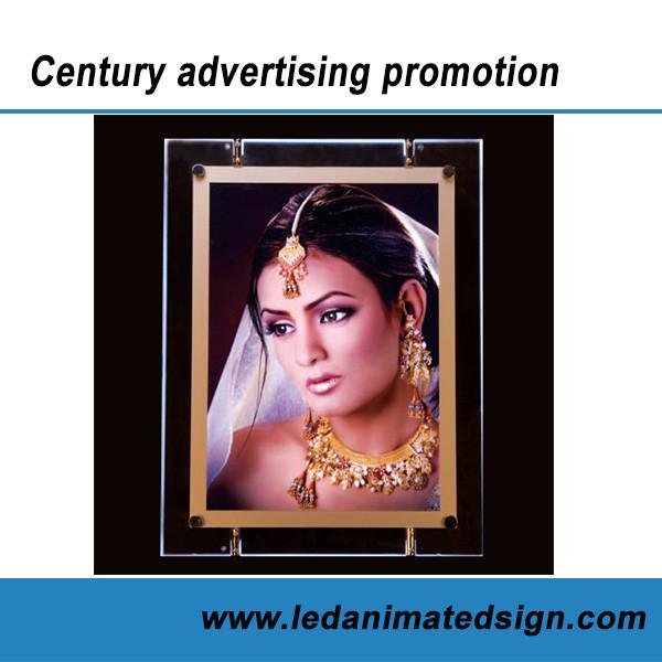 Quality Hanging style crystal light box for sale
