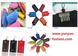 Wholesale Leather Key Bags Key Case Key Holder Wallet with Hook from china suppliers