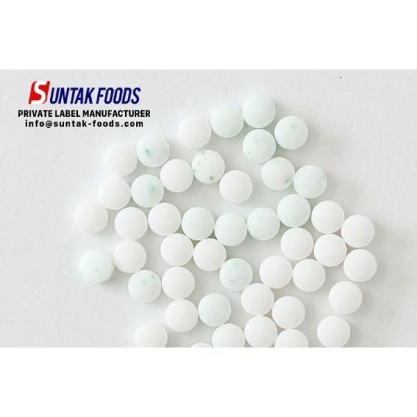 1.0g Spearmint Flavor Sweet Breath With Green Color Chip Mints Round Shape