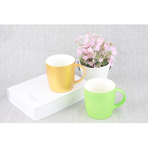Ceramic New Bone China Mugs 12 Oz Coated Fluorescent Colors 350ml