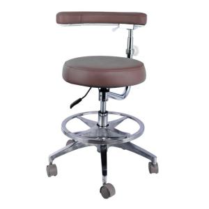 Height Adjustable Hospital Furniture Chair Micro Fiber Leather Round Shape