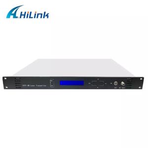 China Analog Digital TV Signal 1550nm Optical Transmitter SC/APC Connector With Network Manage on sale