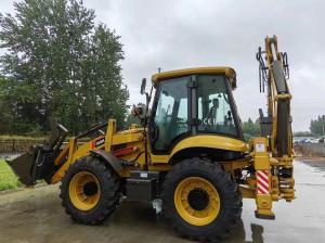 388H 4 Wheels Steering 2.5 Ton Backhoe Loader with 6 in 1 Bucket