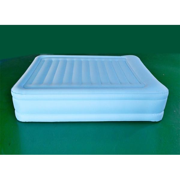 Flocked PVC Inflatable Sleeping Mat Portable Air Mattress With Pump