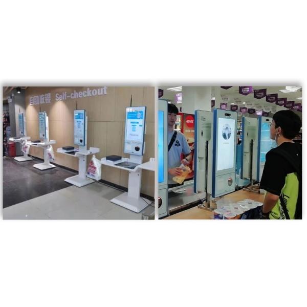 Android System Self Ordering Kiosk Eftpos Self Service Kiosk Fast Food With Printer