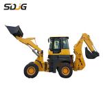 2500kg Towable Backhoe Loader Machine With 4 In 1 Bucket
