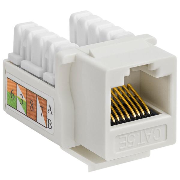 Quality FCC ROHS RJ45 Keystone Jack Punch Down Network Cat5e Keystone Jack for sale
