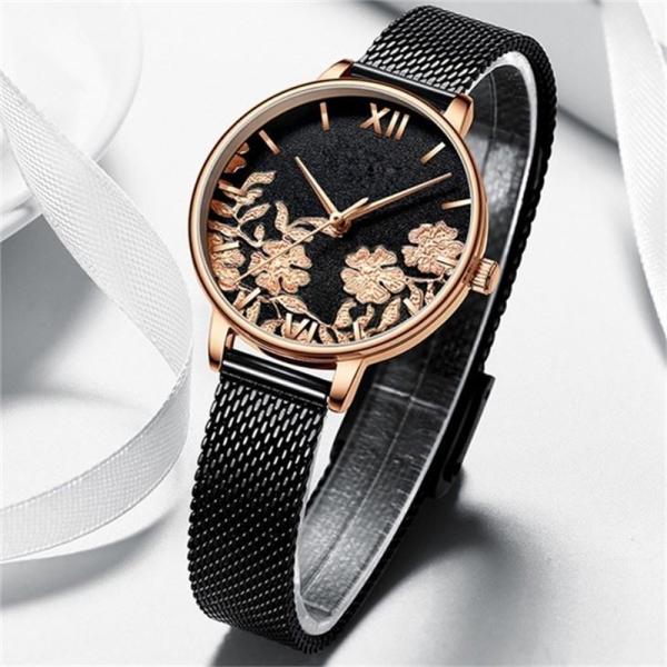 Vintage Alloy Quartz Wrist Watch Minimalist Chronograph Multipattern Multiusage