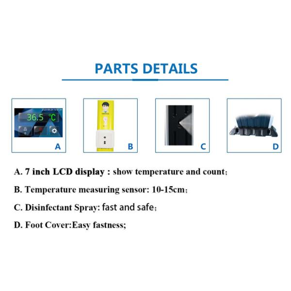 Security Check IP65 Walk Through Metal Detector With Temperature Sensor