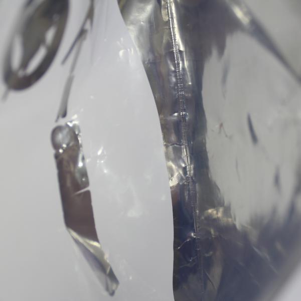 Glossy Surface Medium Rectangle Custom Zipper Bag Waterproof Free Samples