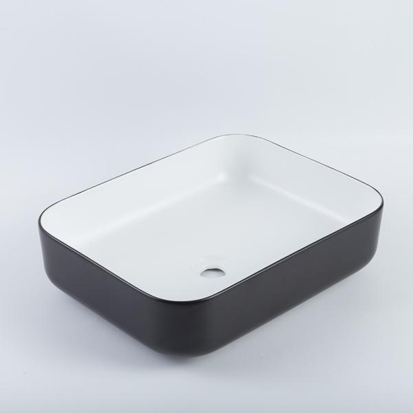 Quality High-Gloss Finish Rectangular Wash Basin Price Durability Custom Vessel Sinks for sale