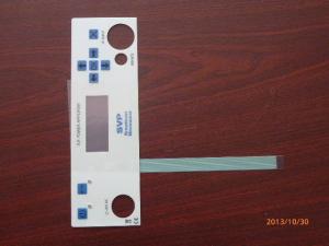 China Waterproof Touch Screen Membrane Panel Switch Keypad Overlay With 3M Adhesive on sale